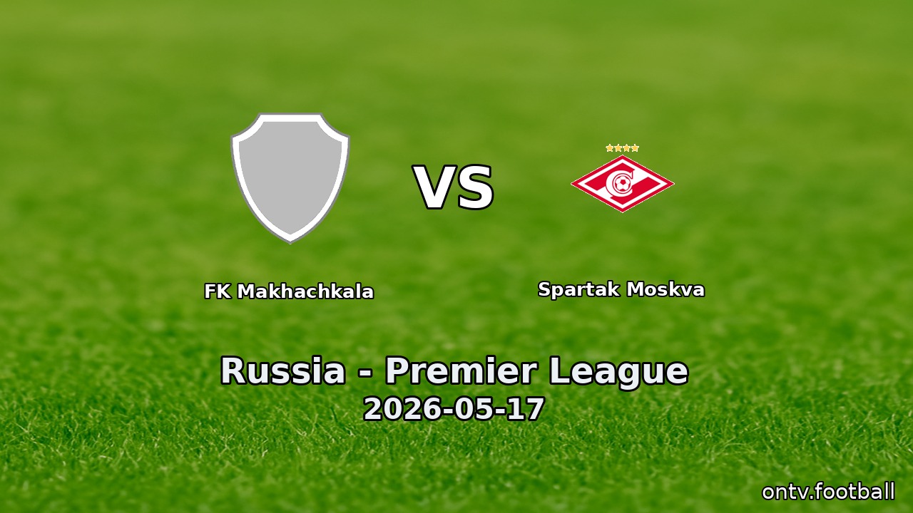 FK Makhachkala vs Spartak Moskva
