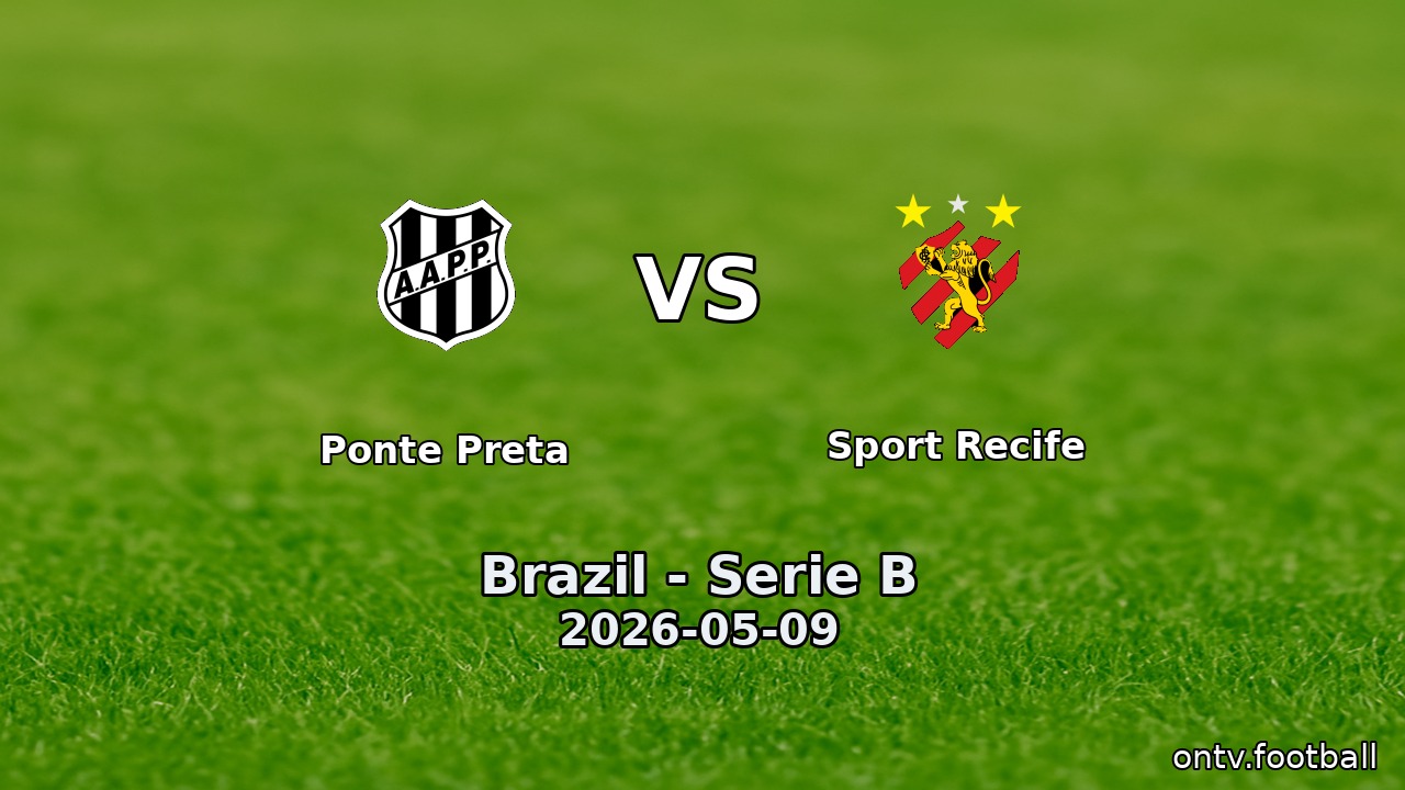 Ponte Preta vs Sport Recife