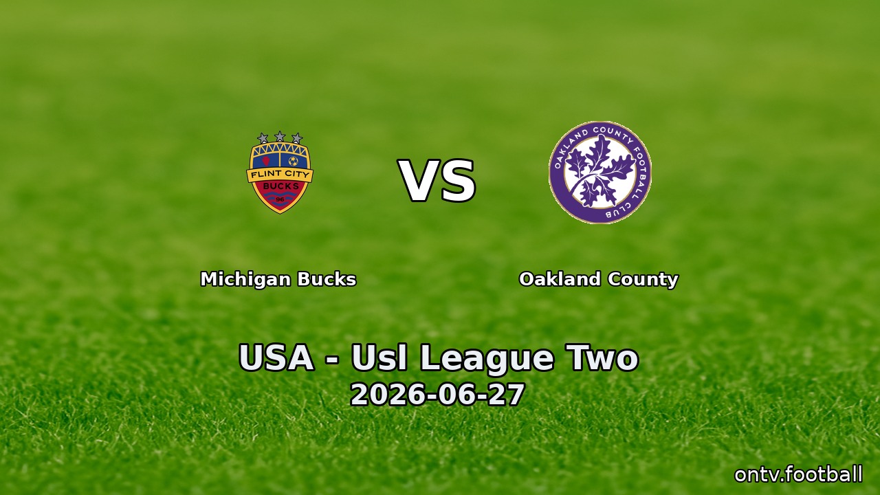 Michigan Bucks vs Oakland County