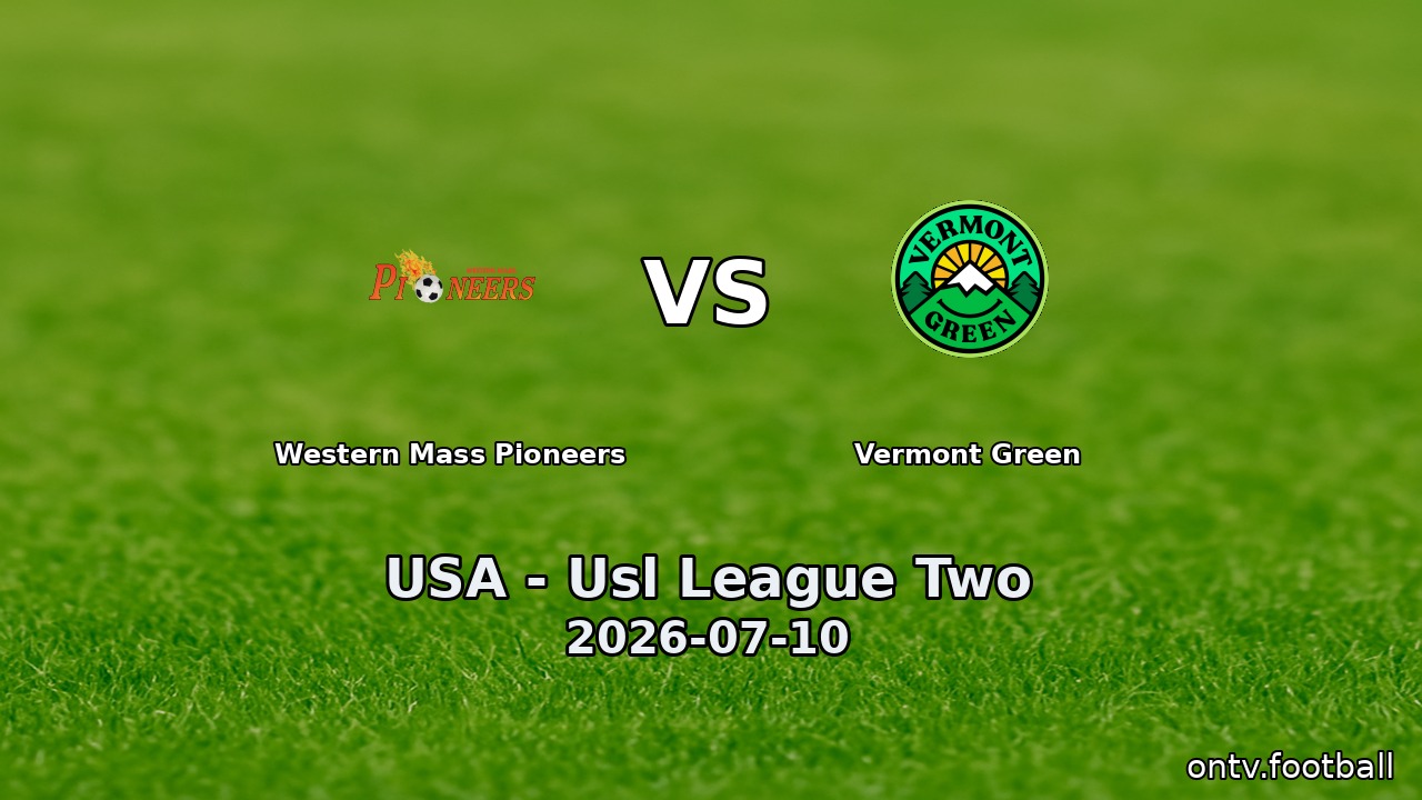 Western Mass Pioneers vs Vermont Green