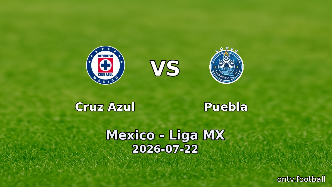Cruz Azul vs Puebla