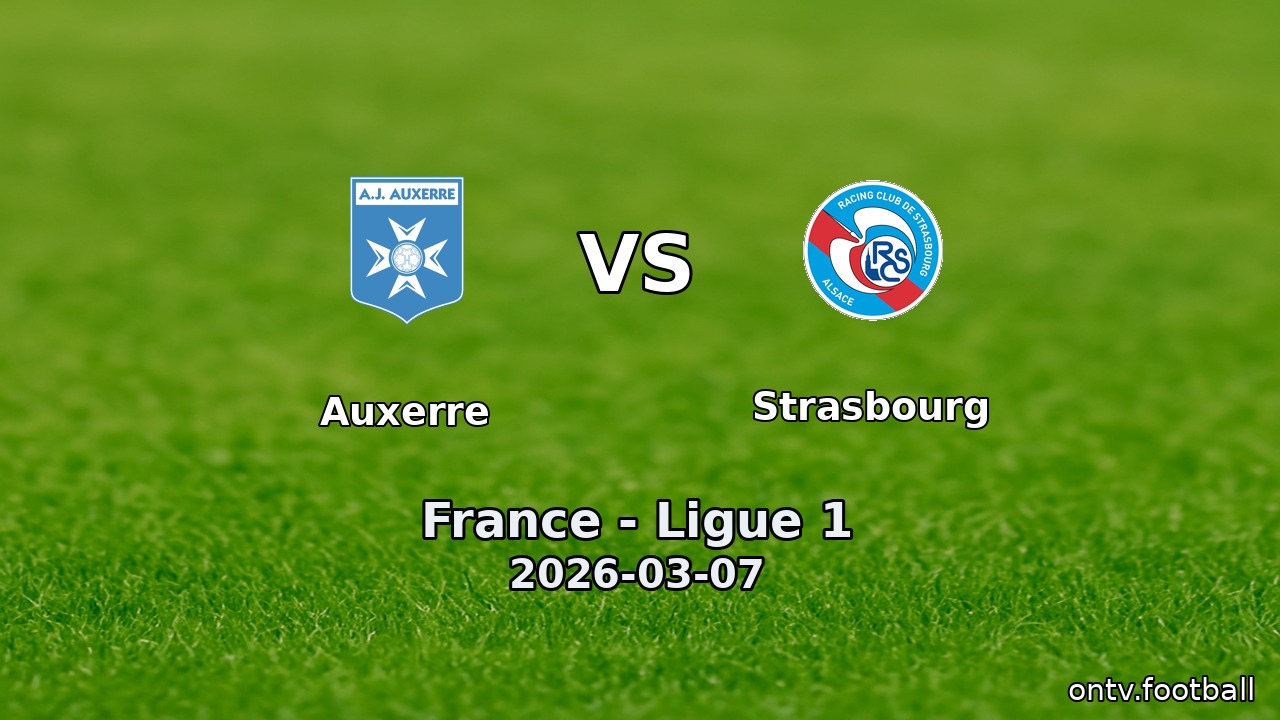 Auxerre vs Strasbourg