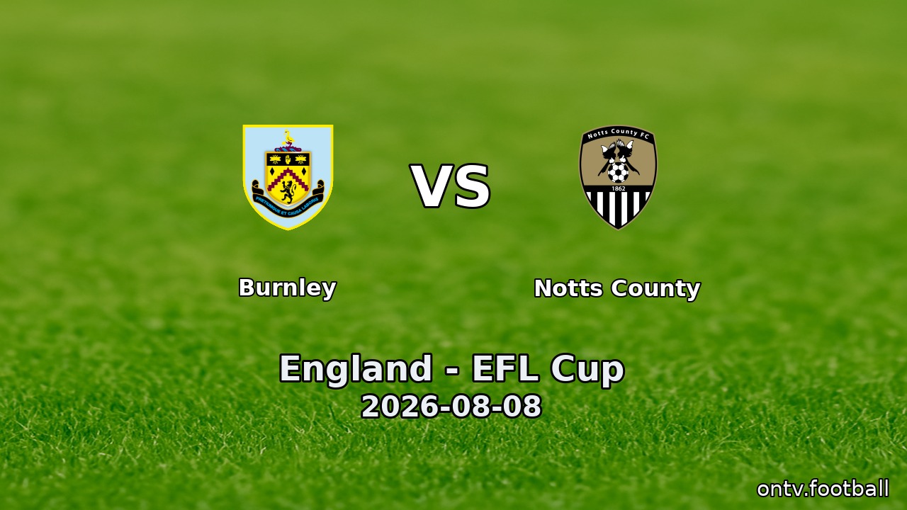 Burnley vs Notts County