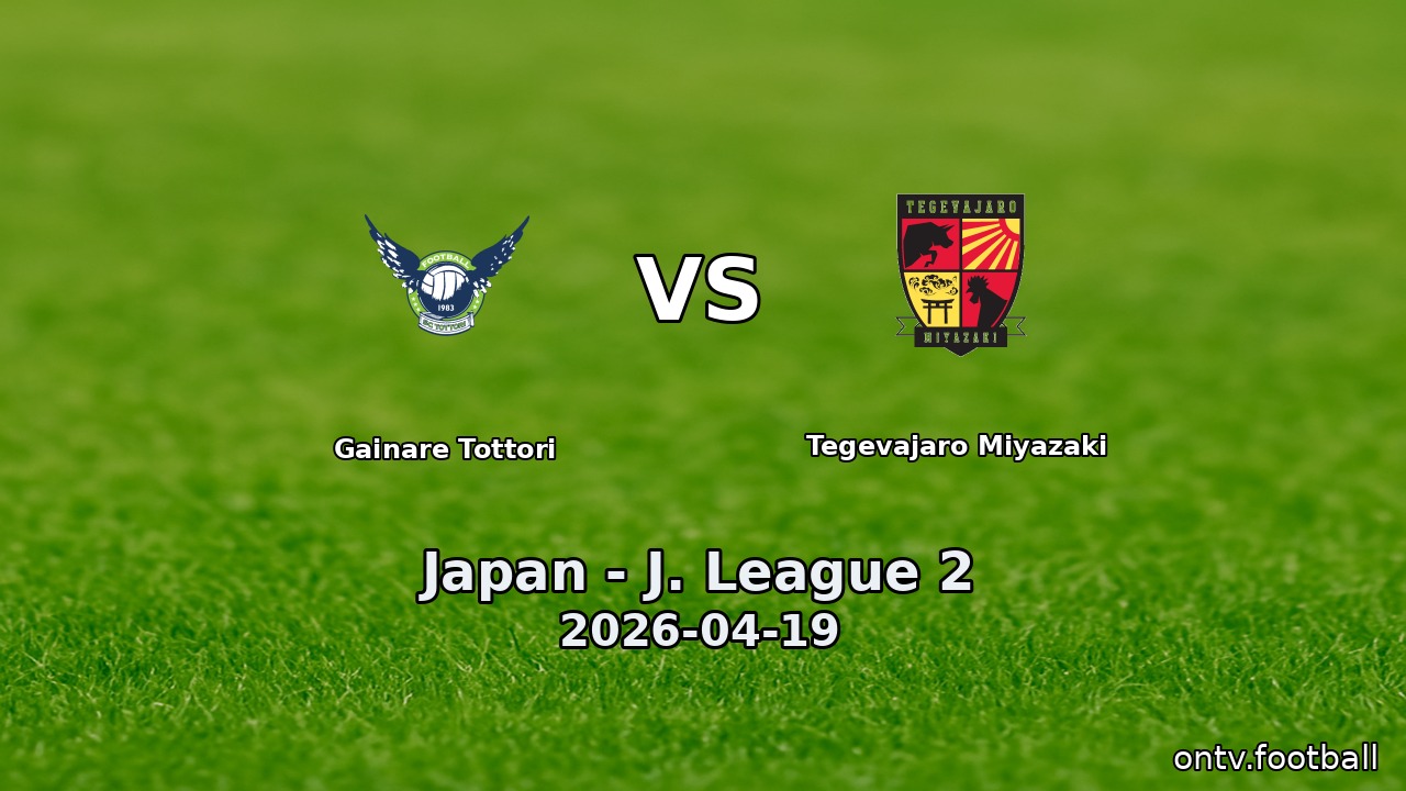 Gainare Tottori vs Tegevajaro Miyazaki