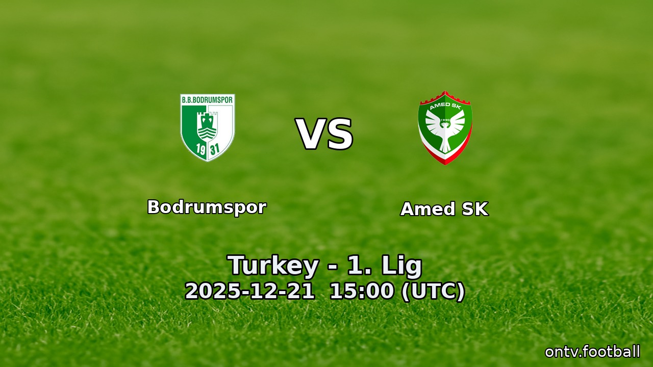 Bodrumspor vs Amed SK