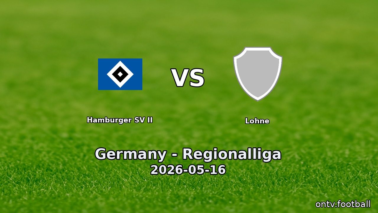 Hamburger SV II vs Lohne