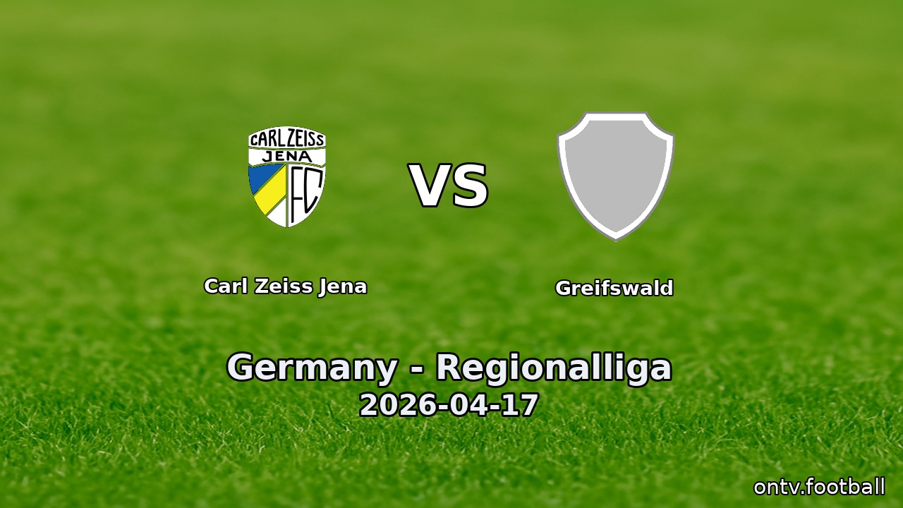 Carl Zeiss Jena vs Greifswald