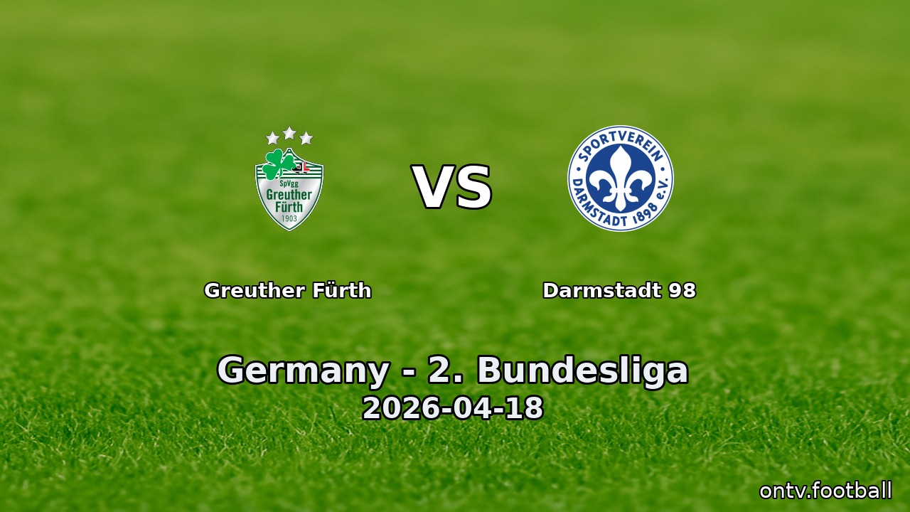 Greuther Fürth vs Darmstadt 98