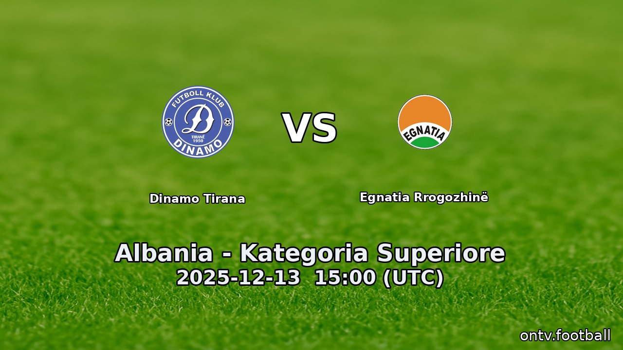Dinamo Tirana vs Egnatia Rrogozhinë