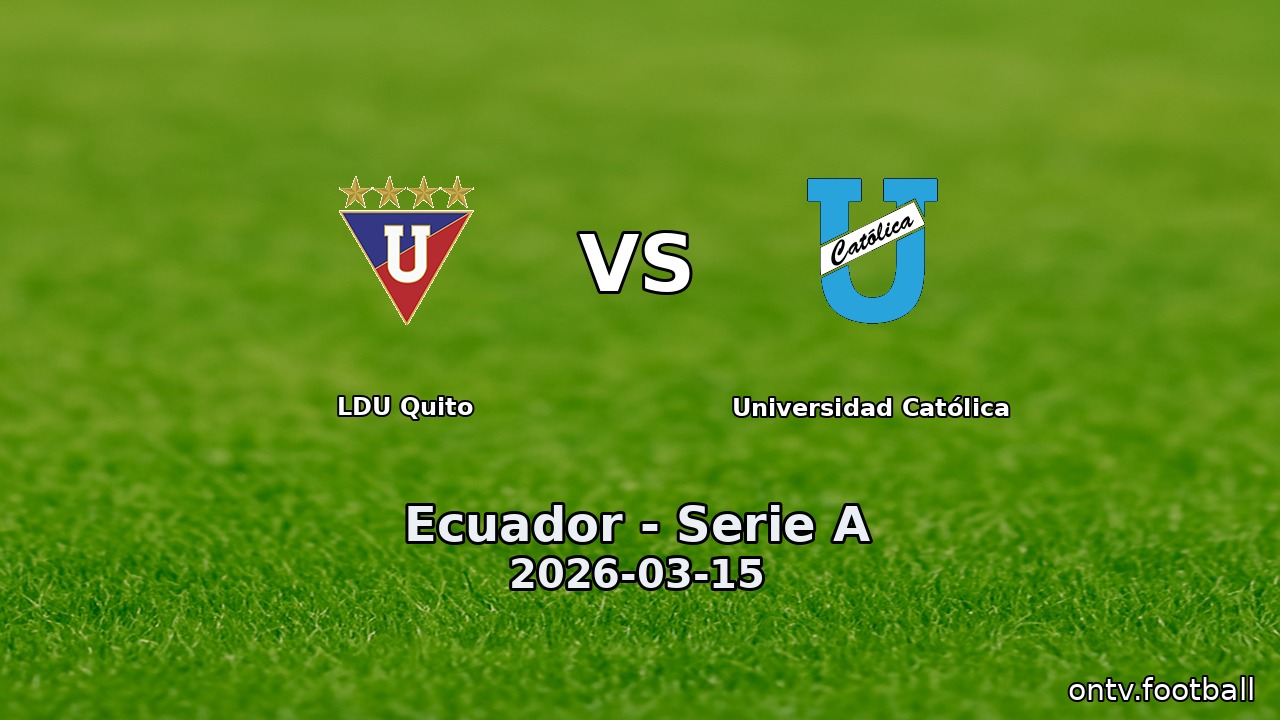 LDU Quito vs Universidad Católica