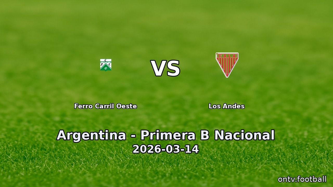Ferro Carril Oeste vs Los Andes