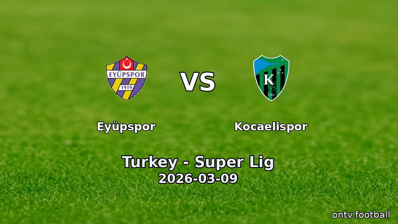 Eyüpspor vs Kocaelispor