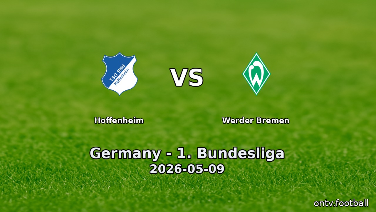 Hoffenheim vs Werder Bremen