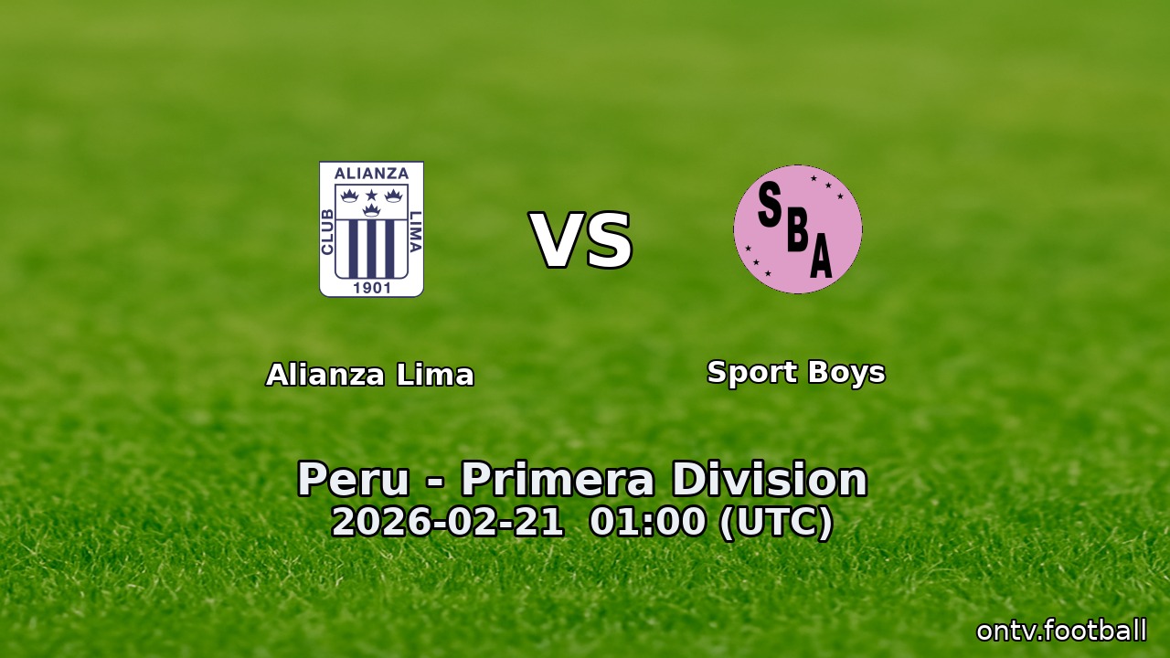 Alianza Lima vs Sport Boys