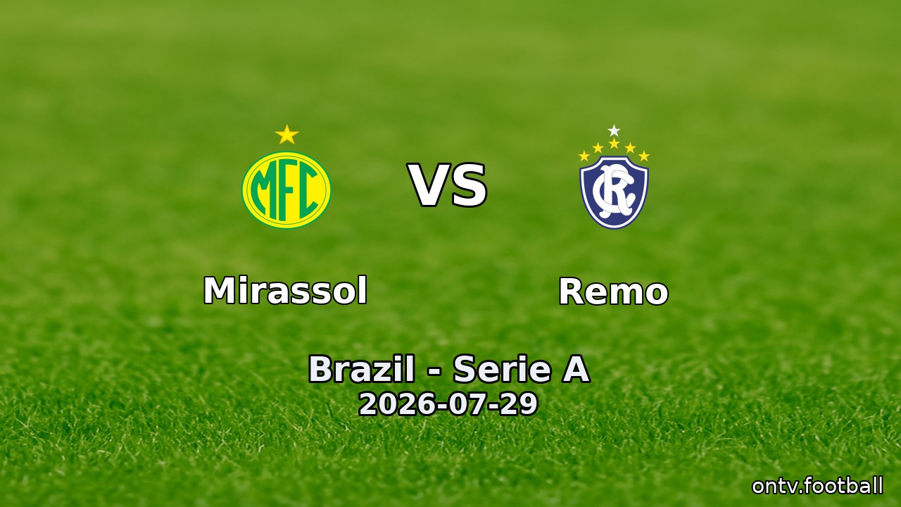 Mirassol vs Remo