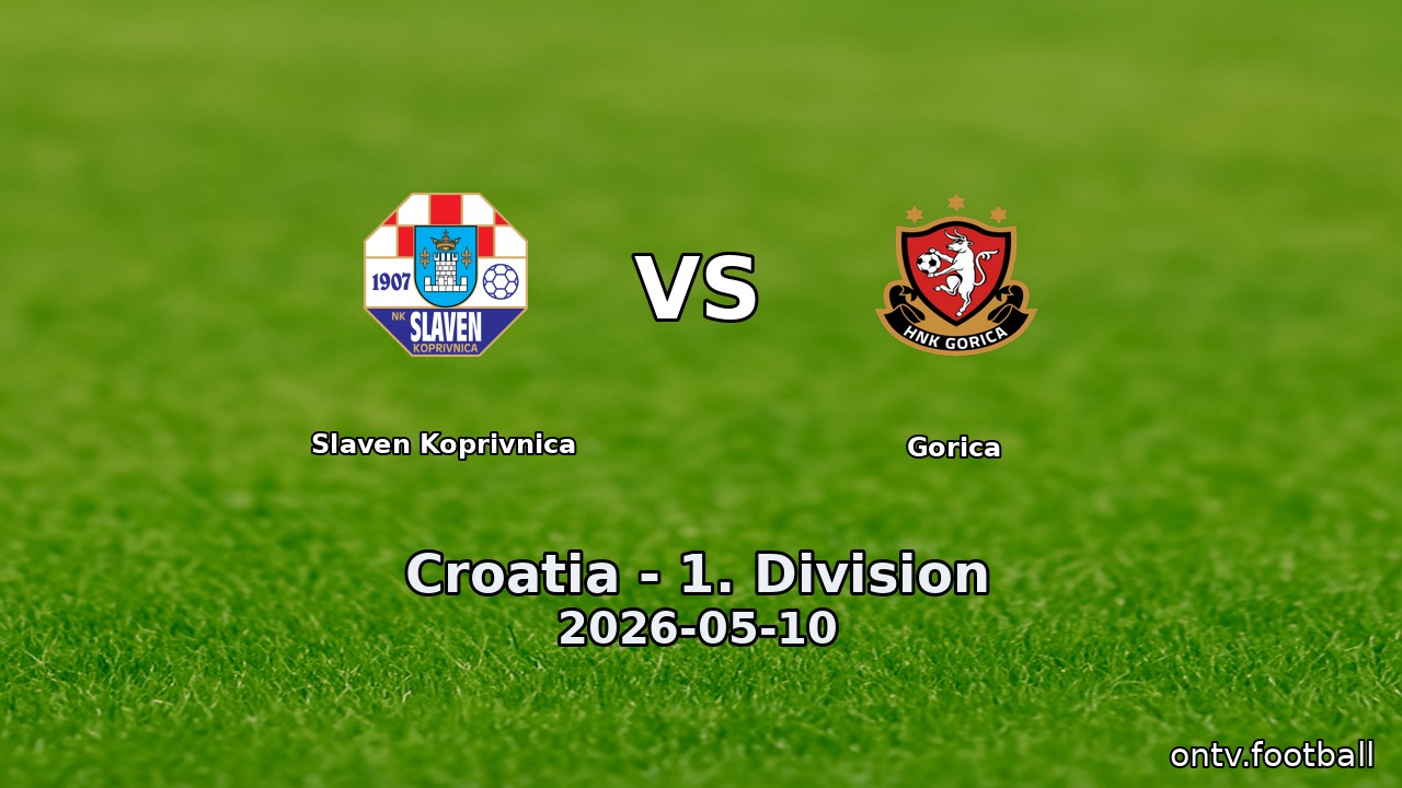 Slaven Koprivnica vs Gorica