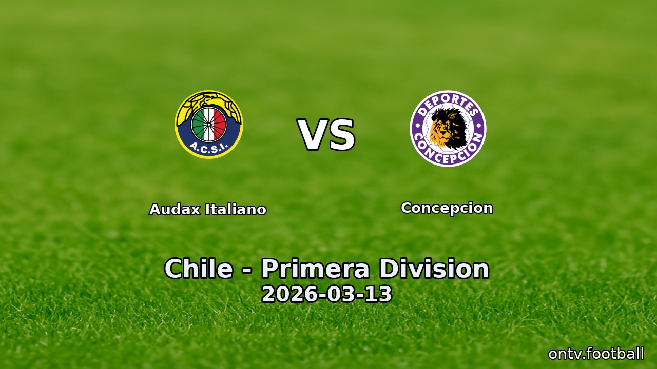 Audax Italiano vs Concepcion