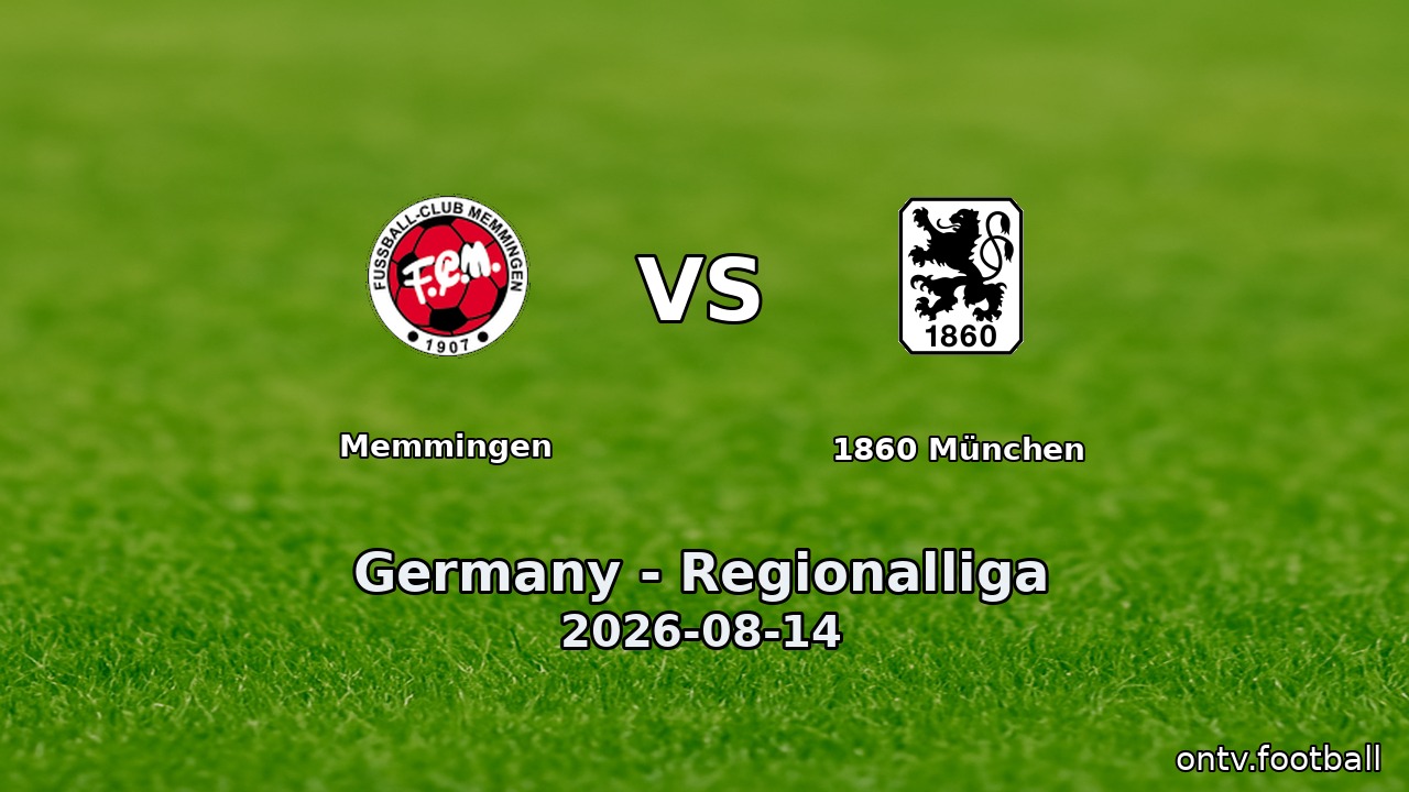 Memmingen vs 1860 München