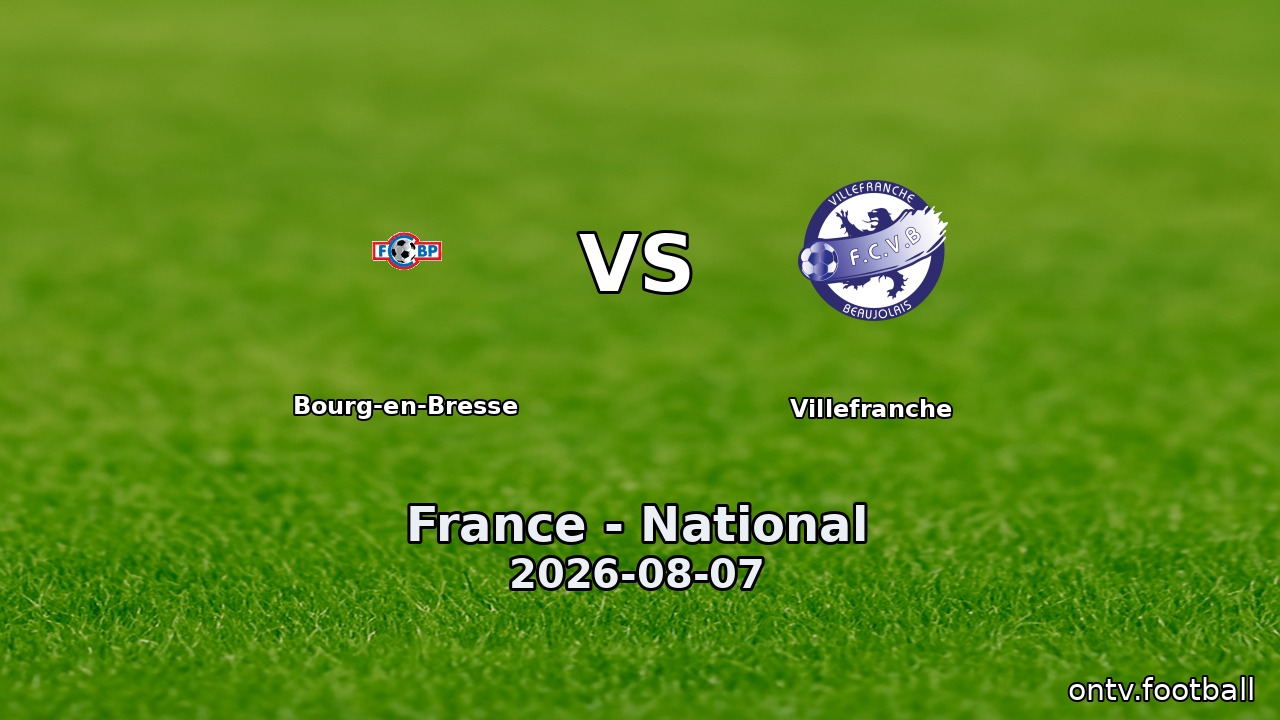 Bourg-en-Bresse vs Villefranche