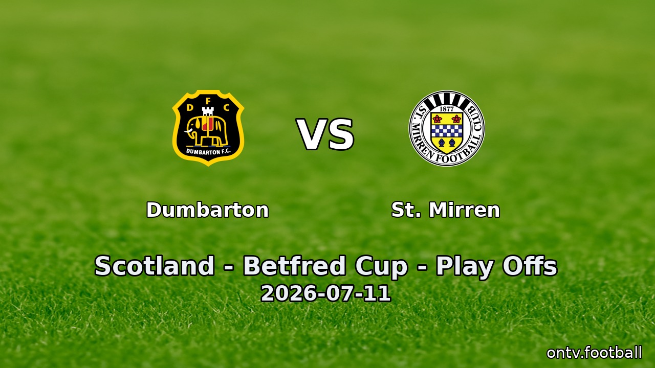Dumbarton vs St. Mirren
