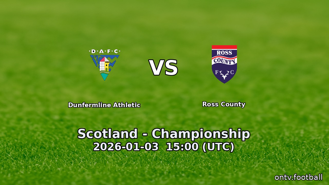 Dunfermline Athletic vs Ross County