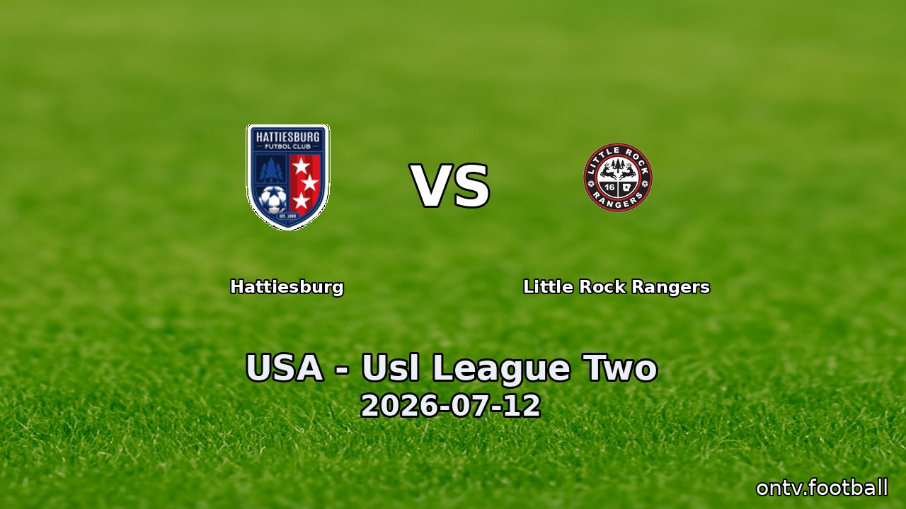 Hattiesburg vs Little Rock Rangers