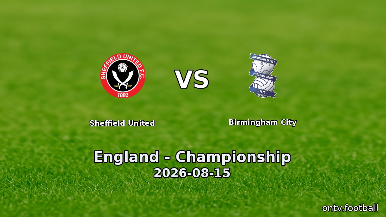 Sheffield United vs Birmingham City