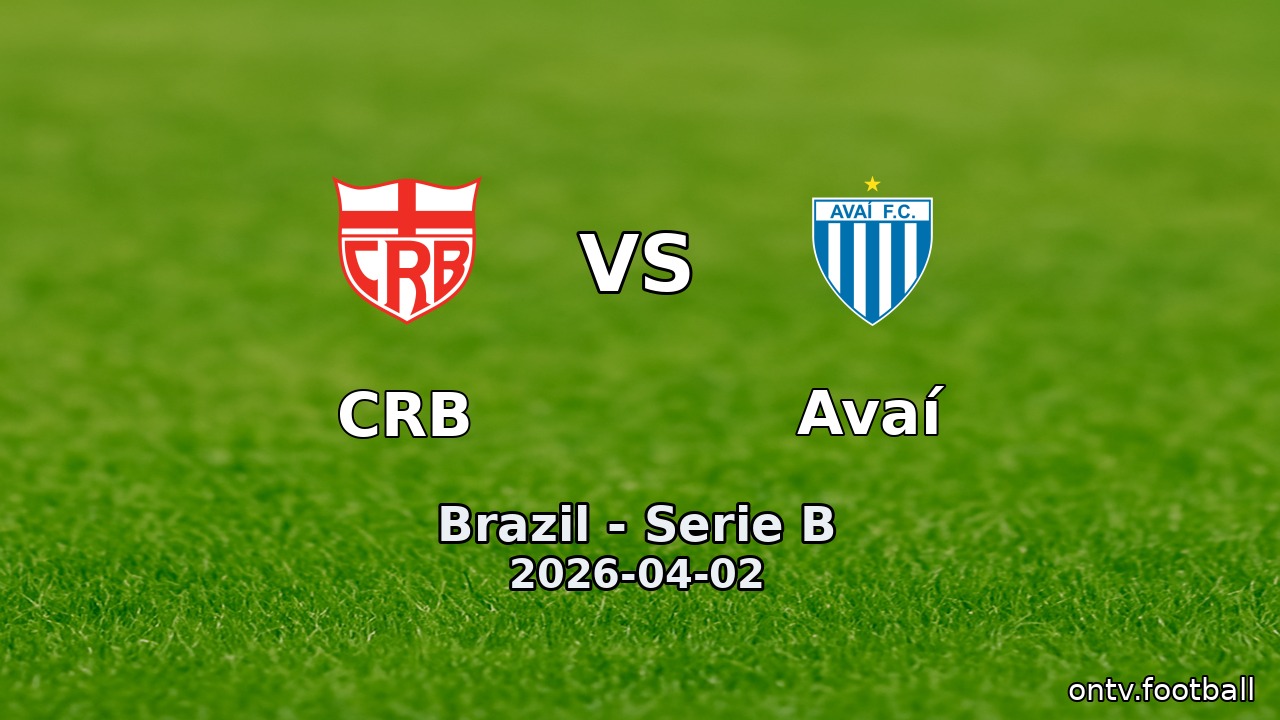 CRB vs Avaí
