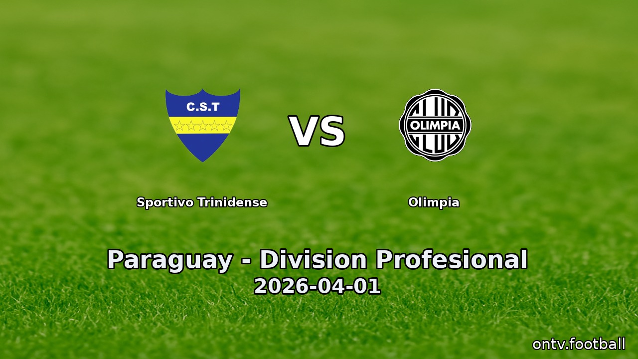 Sportivo Trinidense vs Olimpia