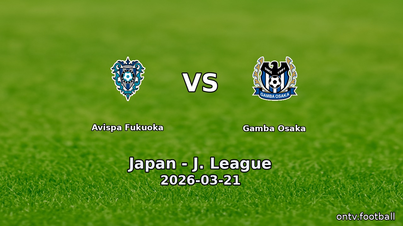 Avispa Fukuoka vs Gamba Osaka