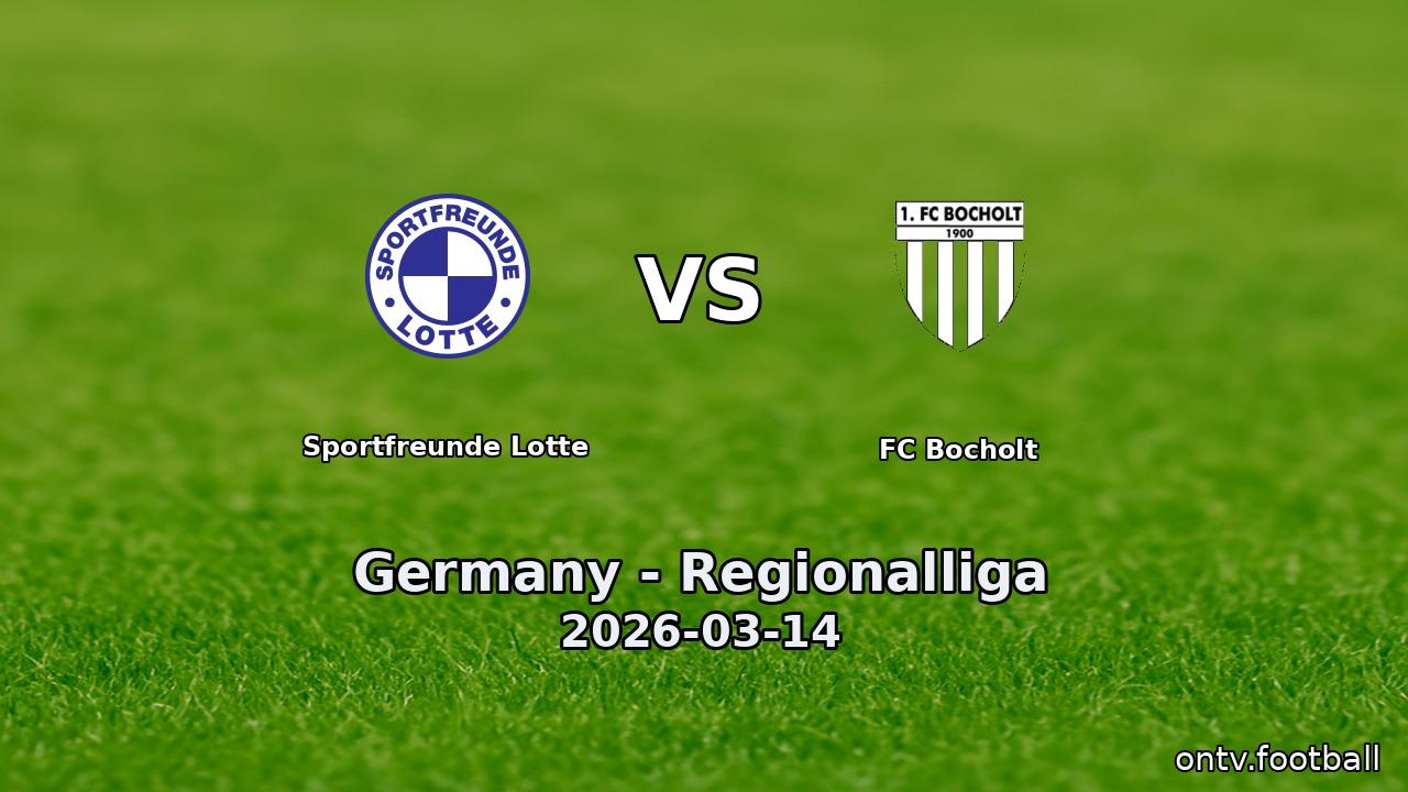Sportfreunde Lotte vs FC Bocholt