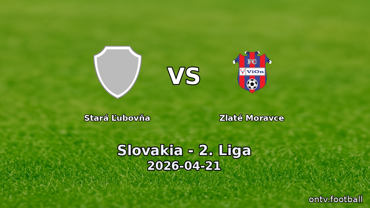 Stará Ľubovňa vs Zlaté Moravce