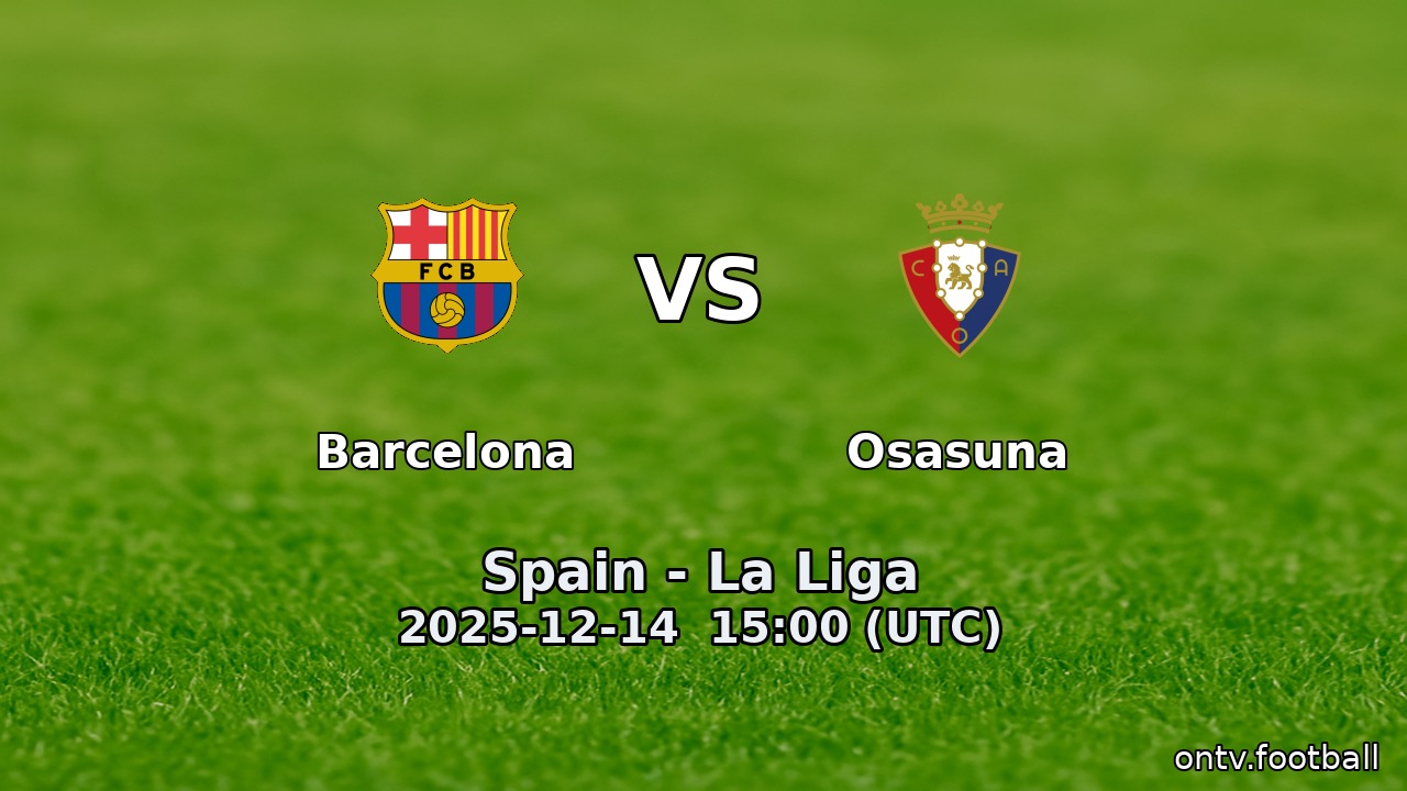 Barcelona vs Osasuna