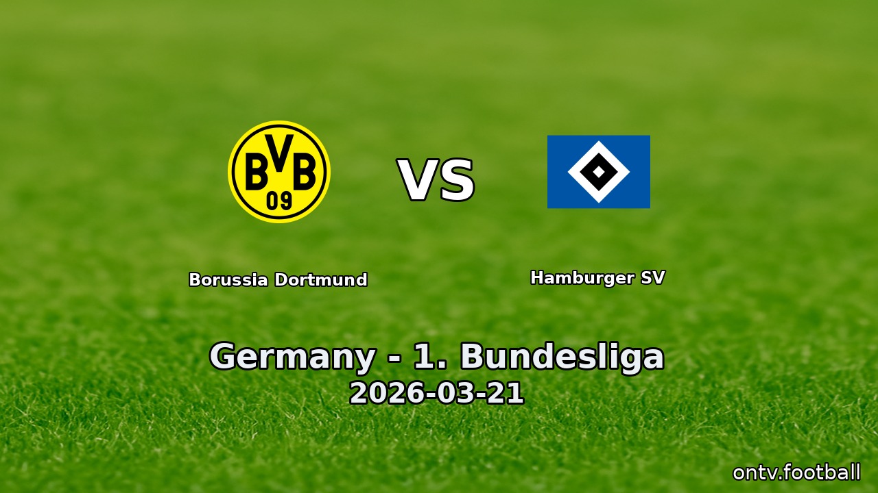 Borussia Dortmund vs Hamburger SV