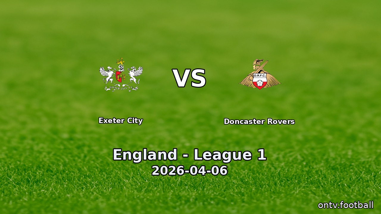 Exeter City vs Doncaster Rovers