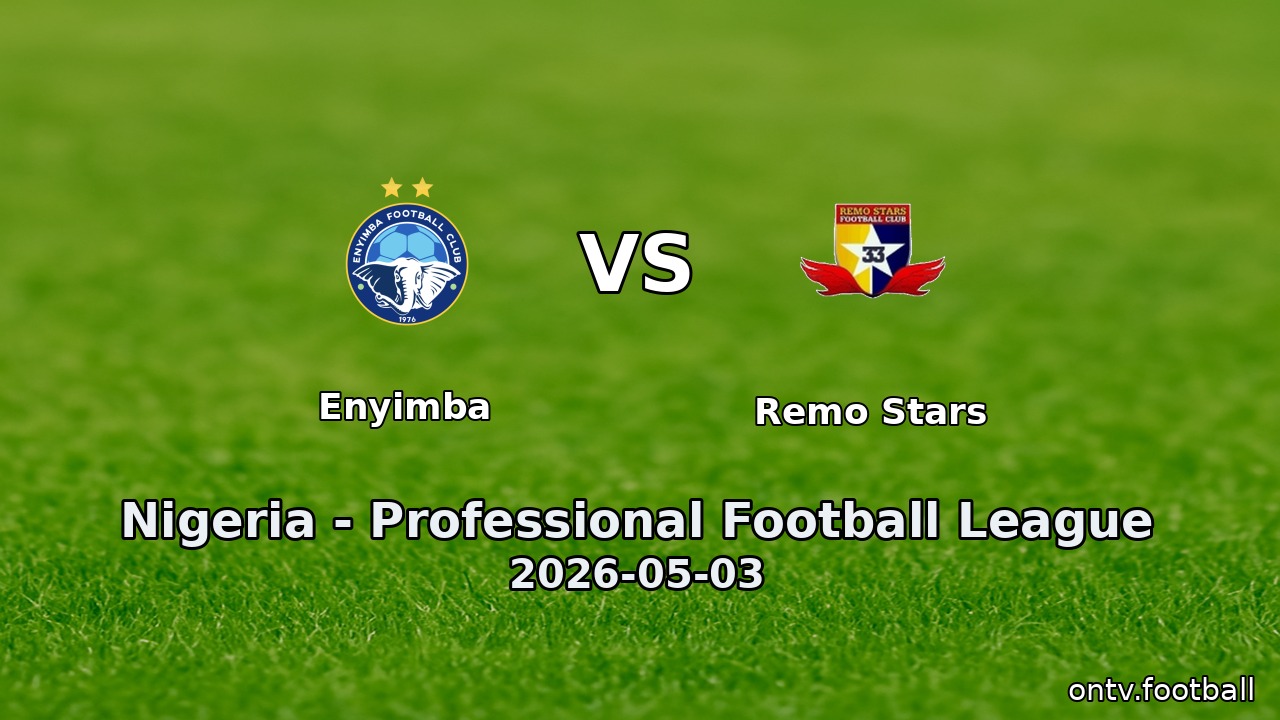 Enyimba vs Remo Stars
