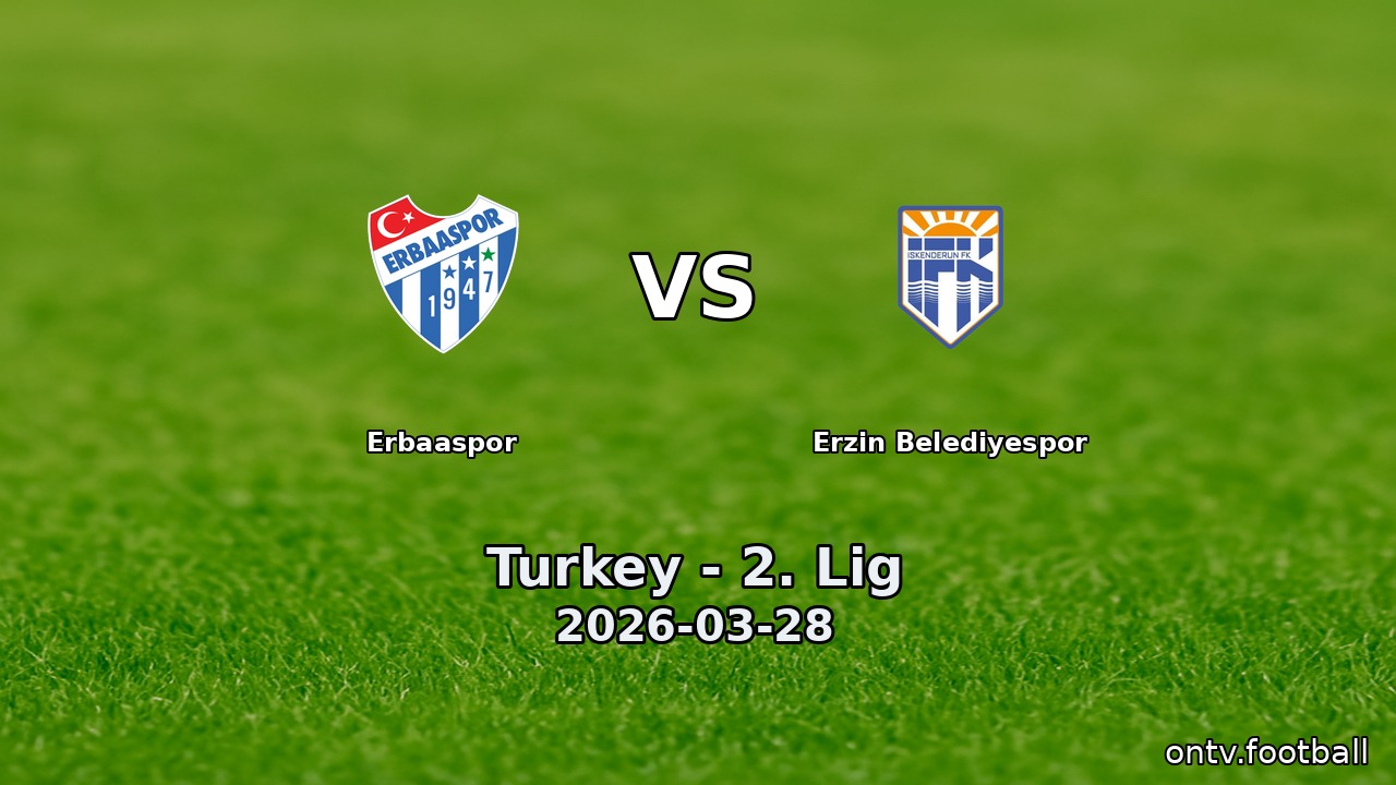 Erbaaspor vs Erzin Belediyespor