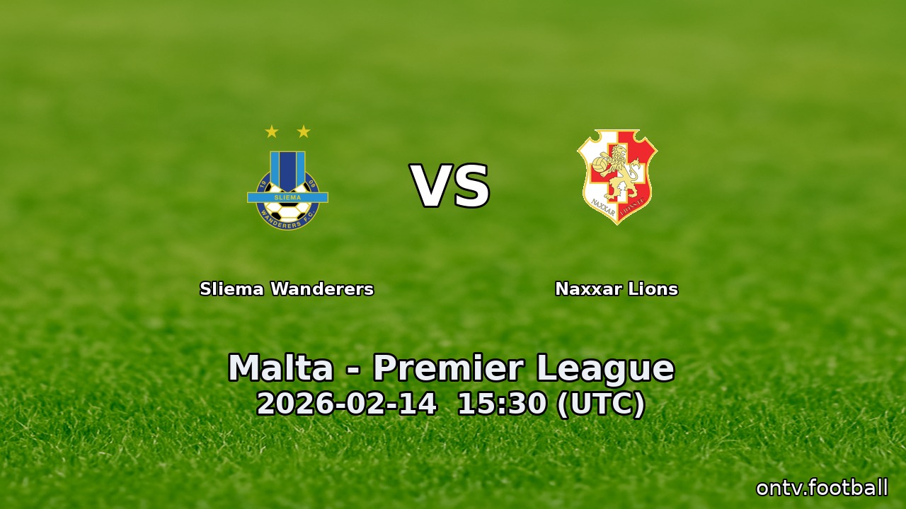 Sliema Wanderers vs Naxxar Lions