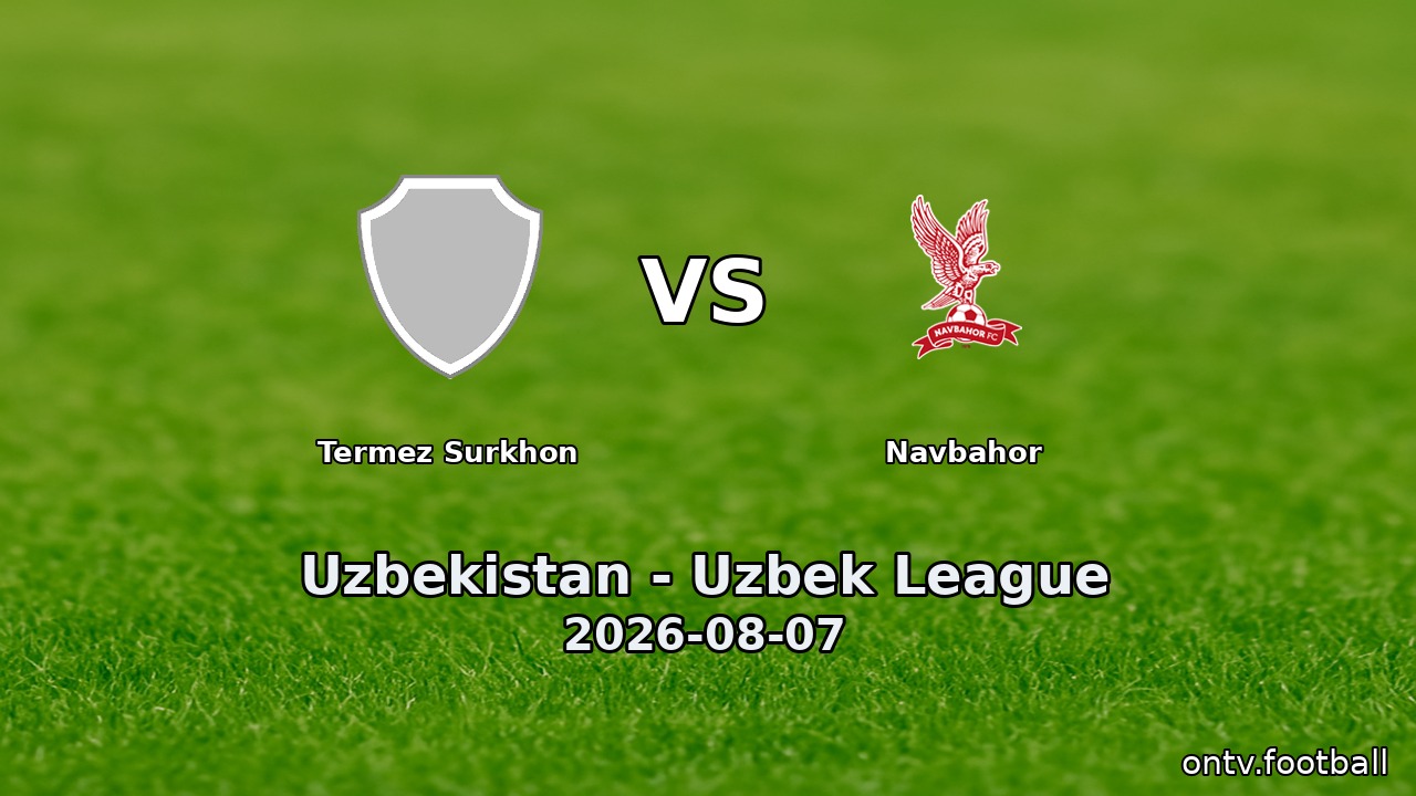 Termez Surkhon vs Navbahor
