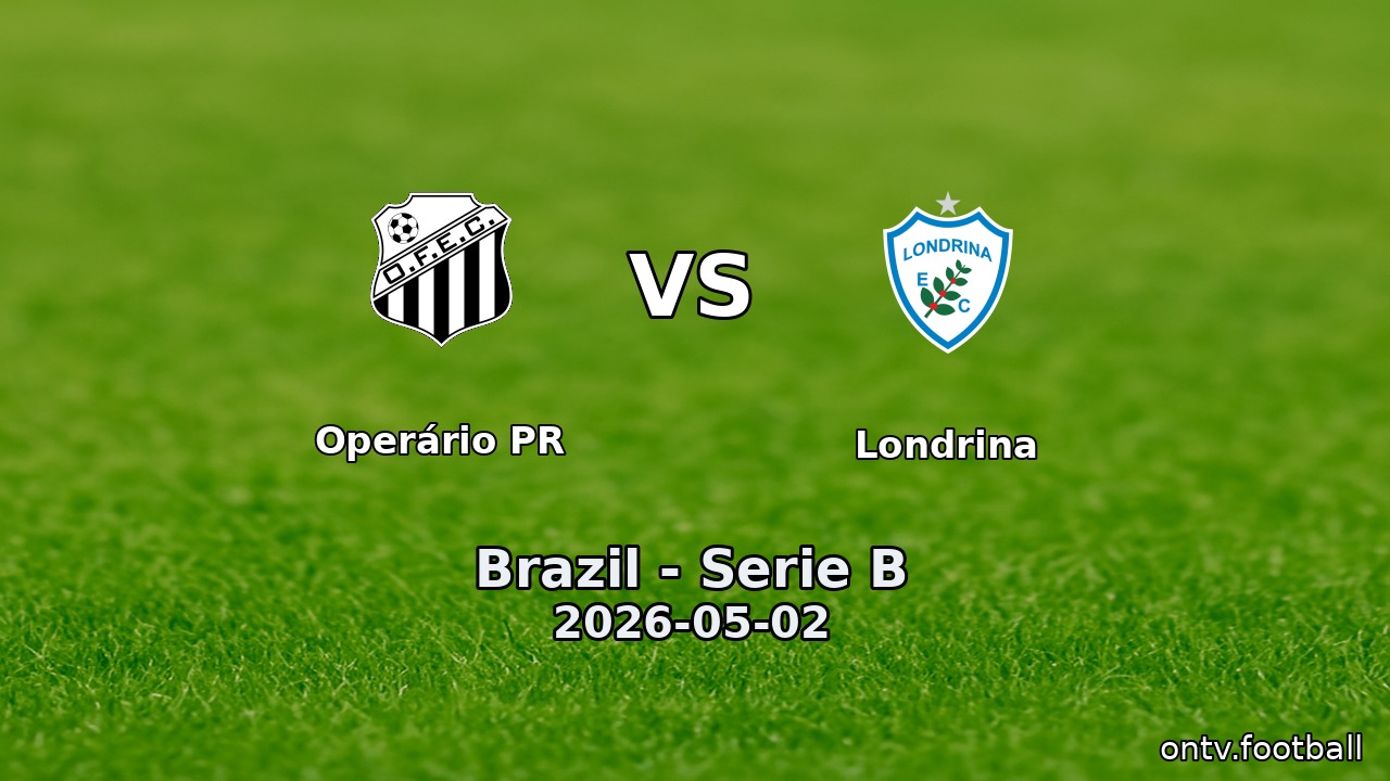 Operário PR vs Londrina