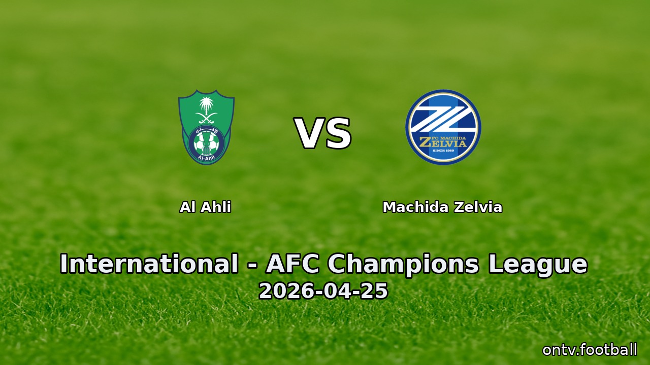 Al Ahli vs Machida Zelvia