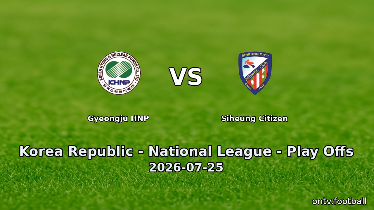 Gyeongju HNP vs Siheung Citizen