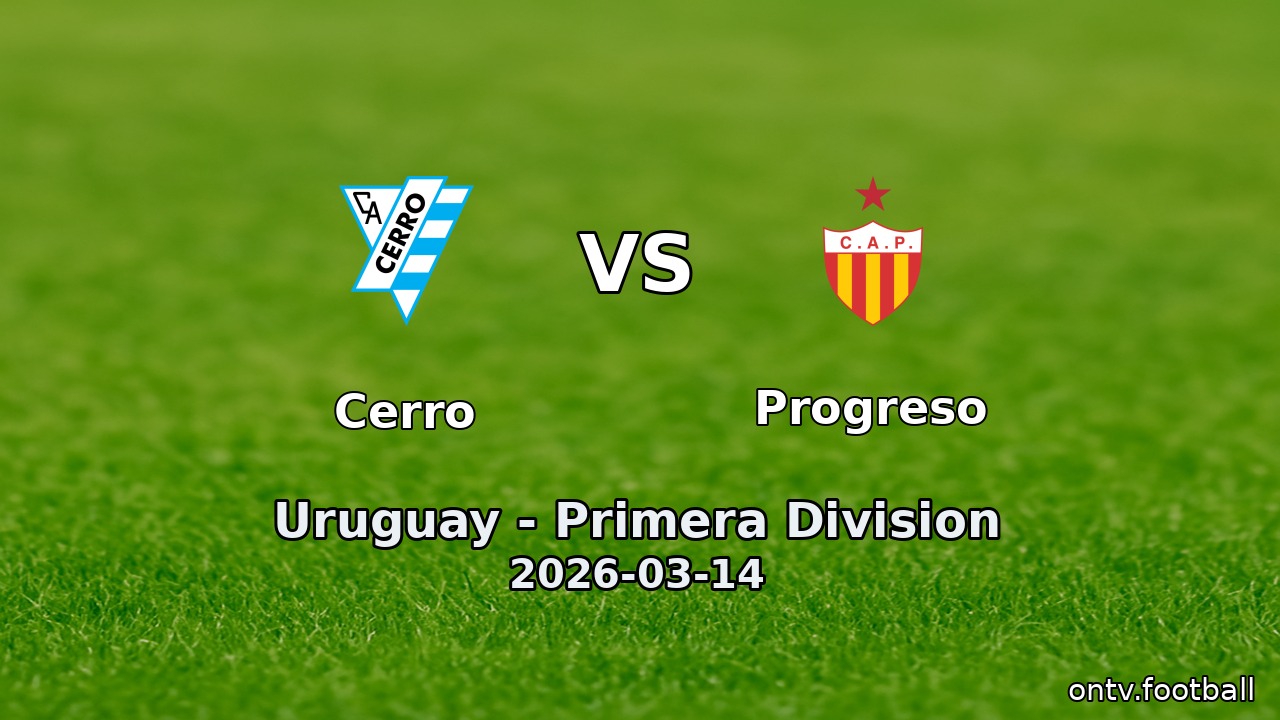 Cerro vs Progreso