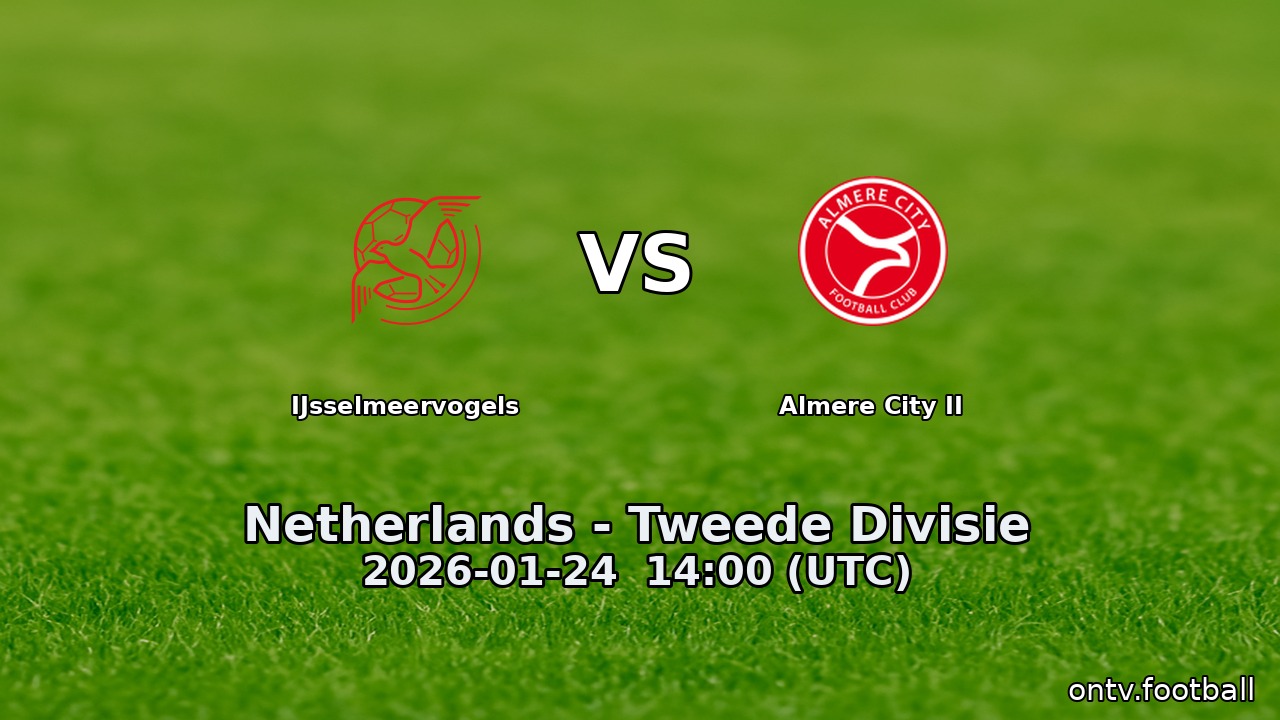 IJsselmeervogels vs Almere City II