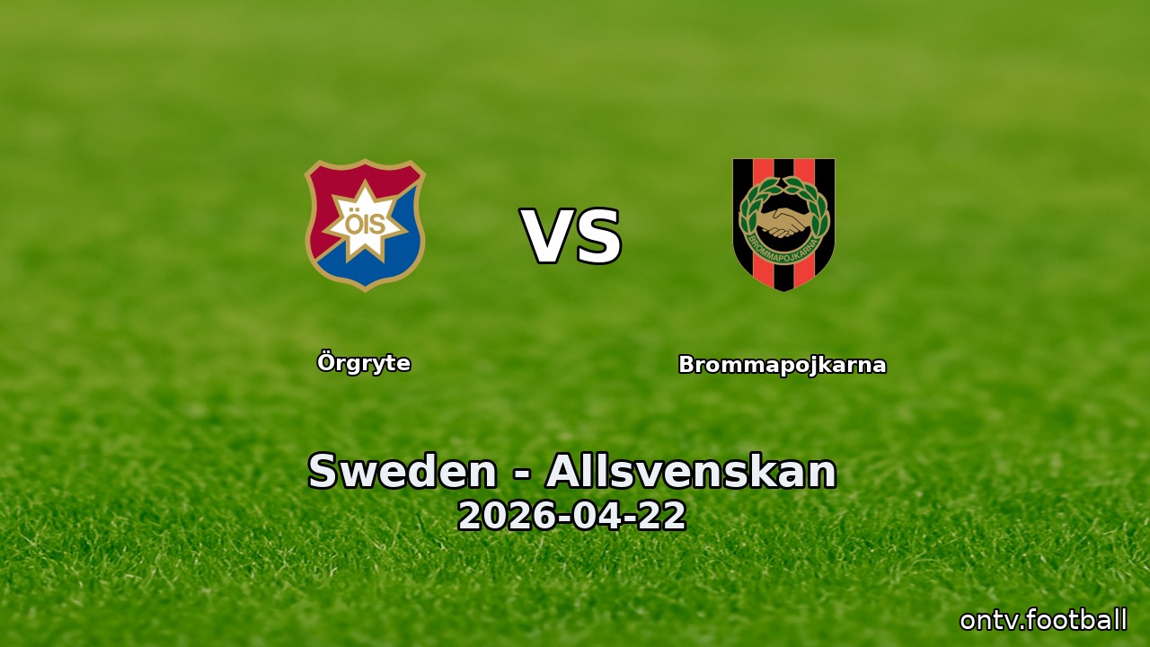 Örgryte vs Brommapojkarna