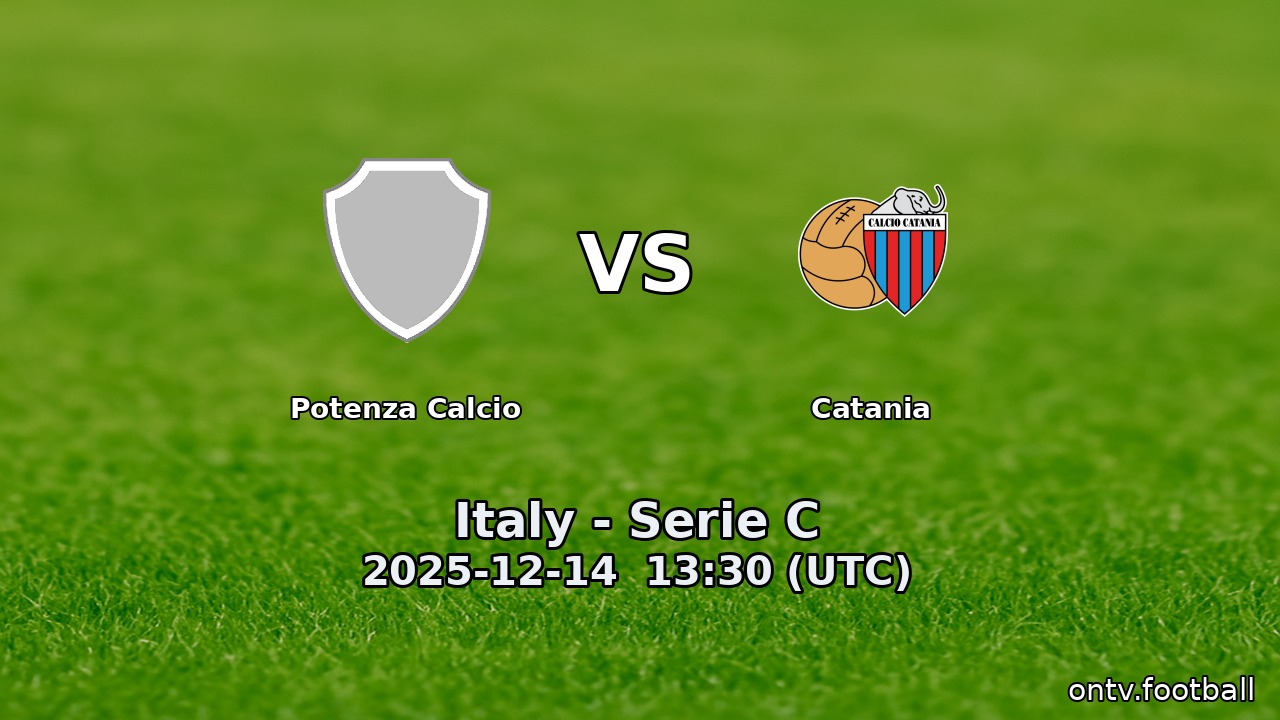 Potenza Calcio vs Catania