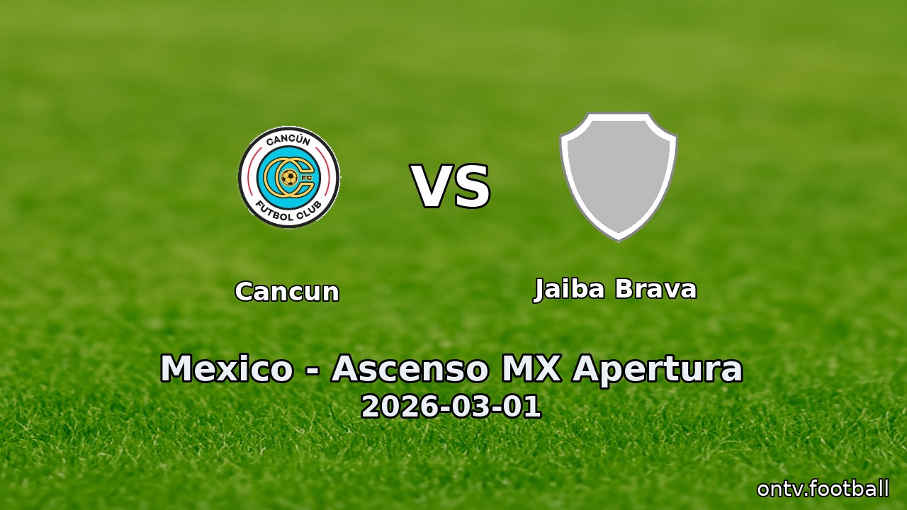 Cancun vs Jaiba Brava