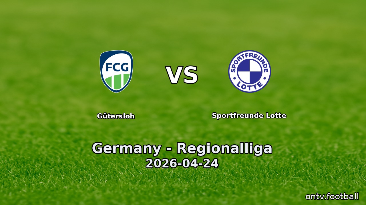 Gütersloh vs Sportfreunde Lotte