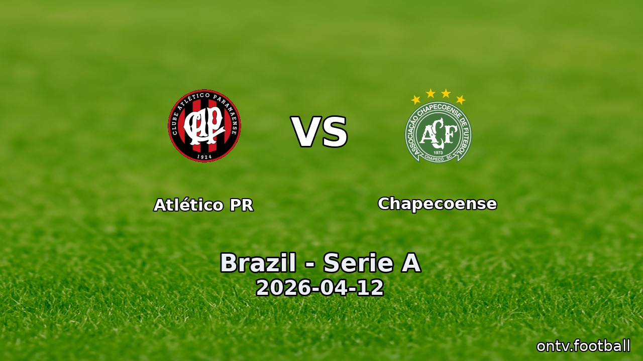 Atlético PR vs Chapecoense