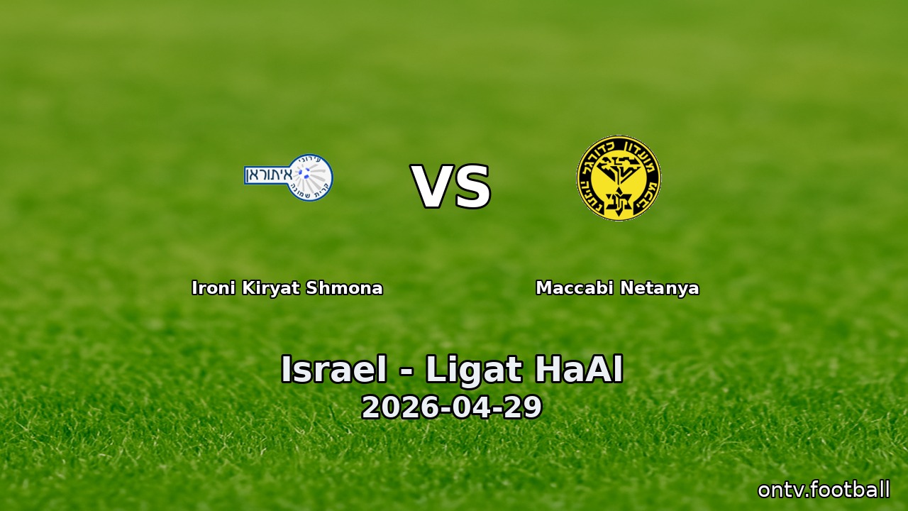 Ironi Kiryat Shmona vs Maccabi Netanya